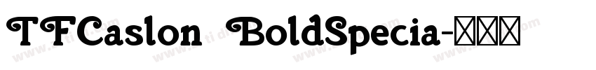 TFCaslon BoldSpecia字体转换